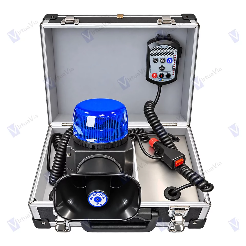 Mobile Warnanlage EPA, Version mit blauer Leuchte