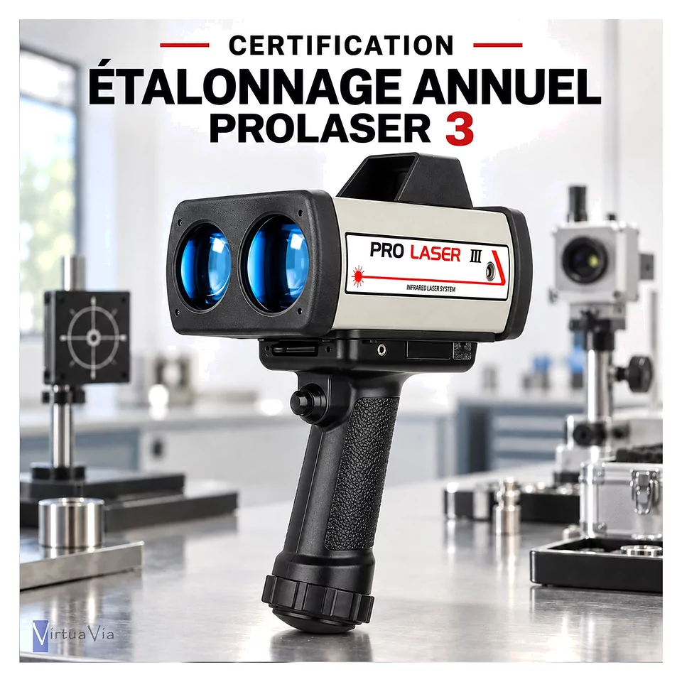 Étalonnage annuel du cinémomètre ProLaser 3