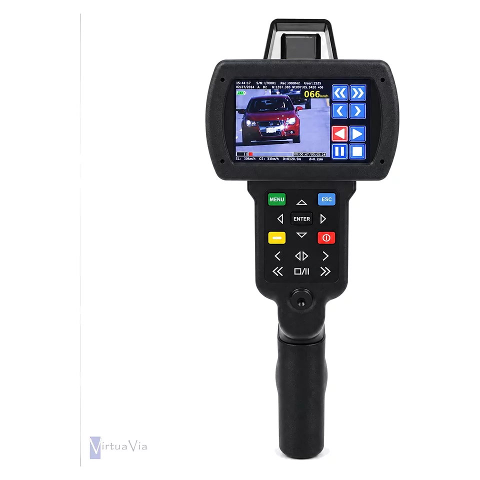 LaserCam 4 touchscreen showing a video reading