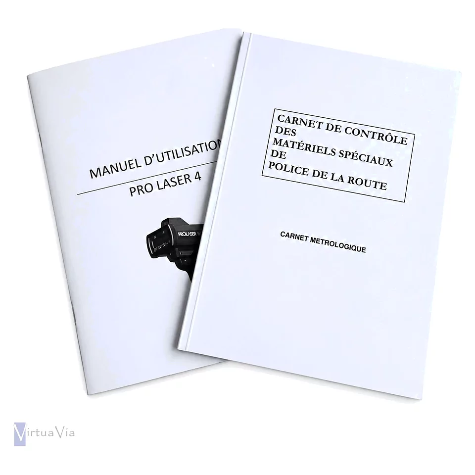 Libreta metrológica y manual del ProLaser 4