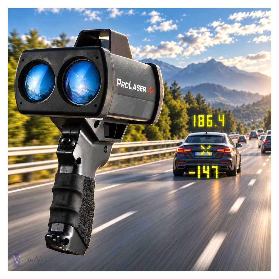 Medición de velocidad en autopista con el ProLaser 4