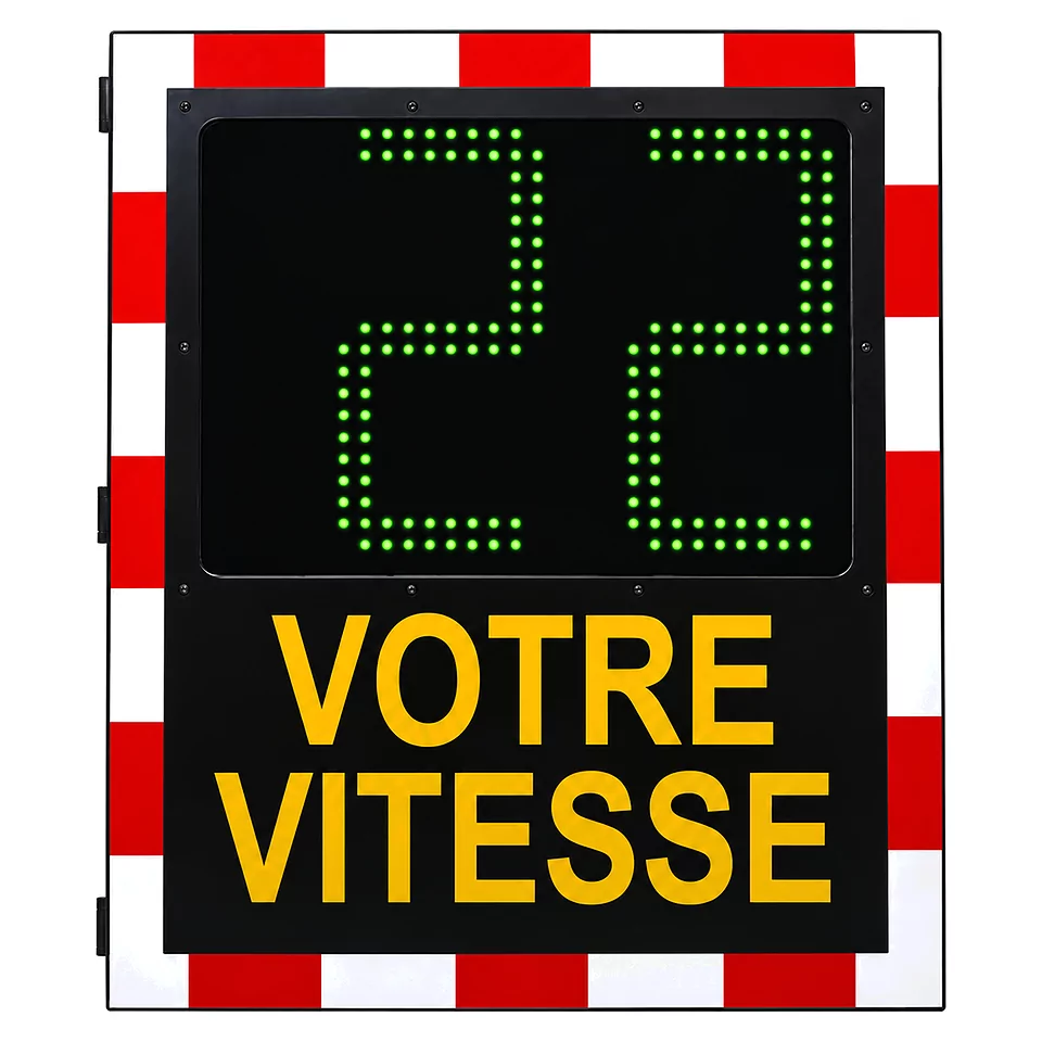 ViaLED Base Openbare verlichting verlicht met weergave 22 km/u