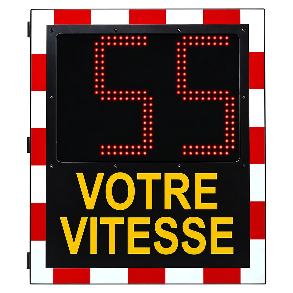 Led-snelheidsdisplay ViaLED Base Zonne-energie met waarde 55