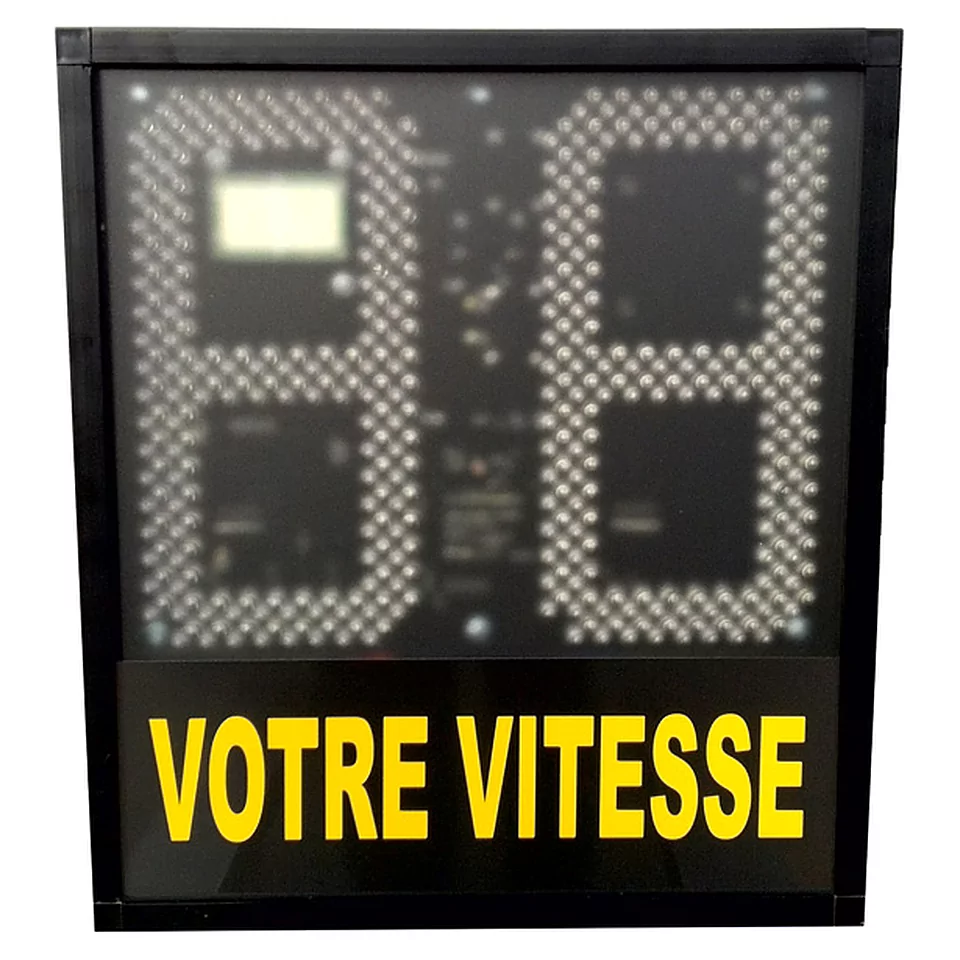 ViaLED Mini vu de face, chiffres LED