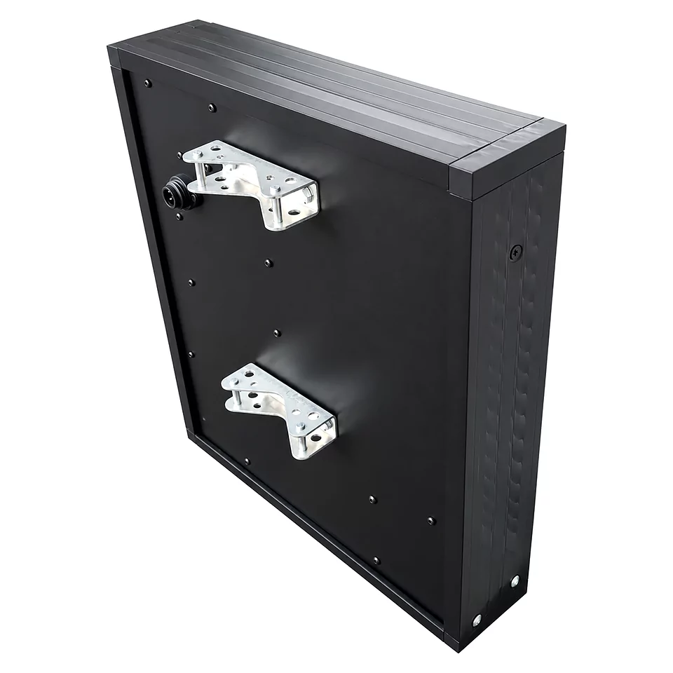 Zwart ViaLED Mini-snelheidsdisplay, vooraanzicht